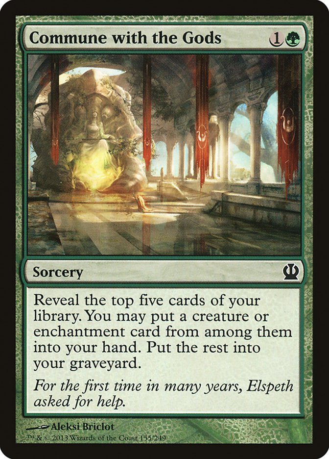 Card Scan of Commune with the Gods | THS