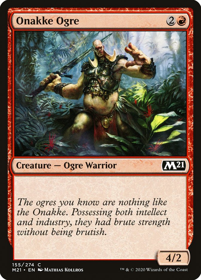 Card Scan of Onakke Ogre | M21