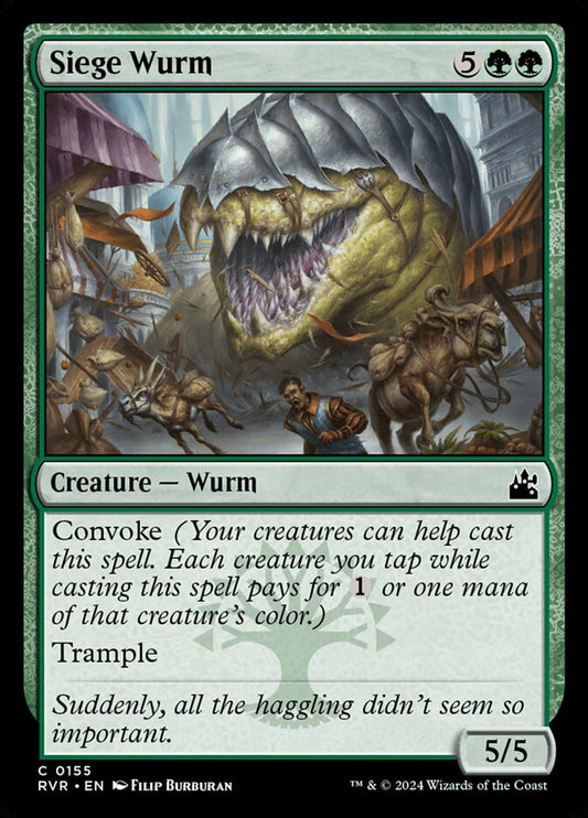 Card Scan of Siege Wurm | RVR