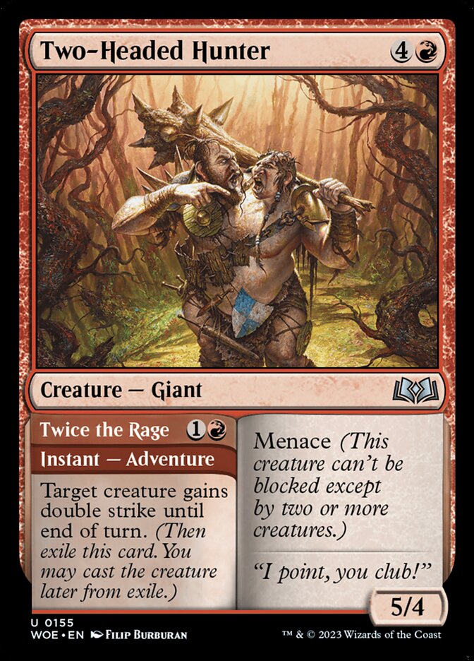 Two-Headed Hunter // Twice the Rage | WOE