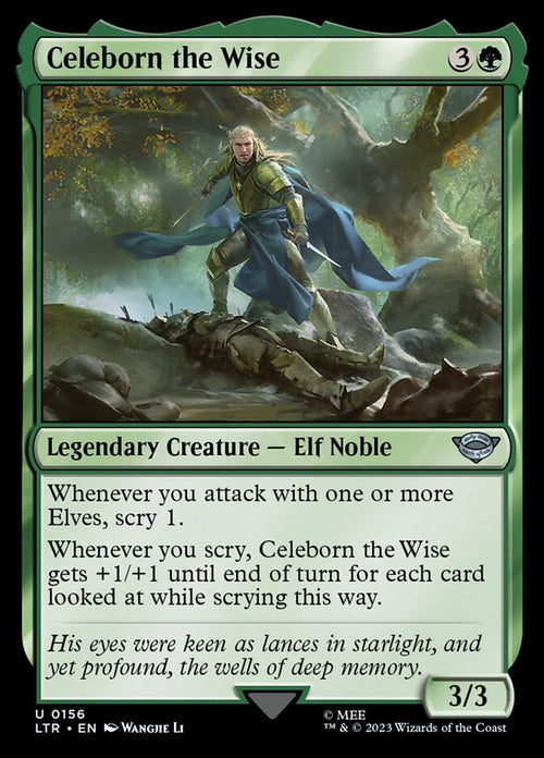 Card Scan of Celeborn the Wise | LTR