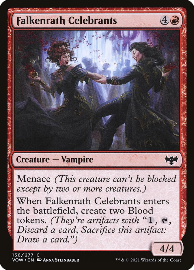 Card Scan of Falkenrath Celebrants | VOW