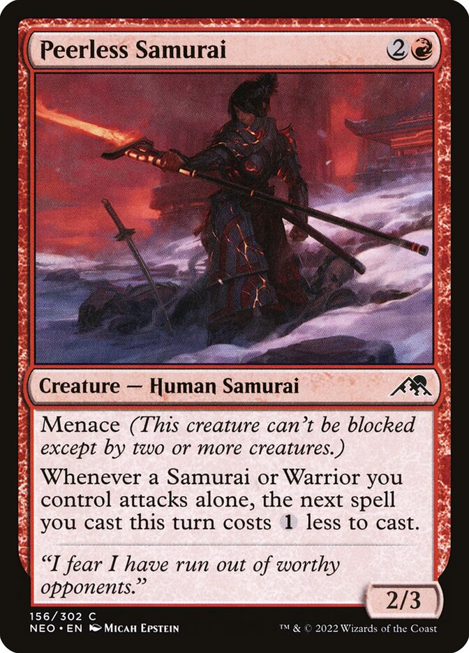 Card Scan of Peerless Samurai | NEO