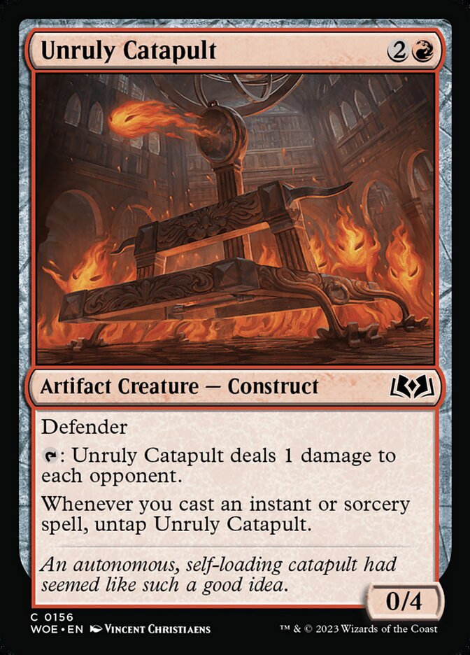 Card Scan of Unruly Catapult | WOE