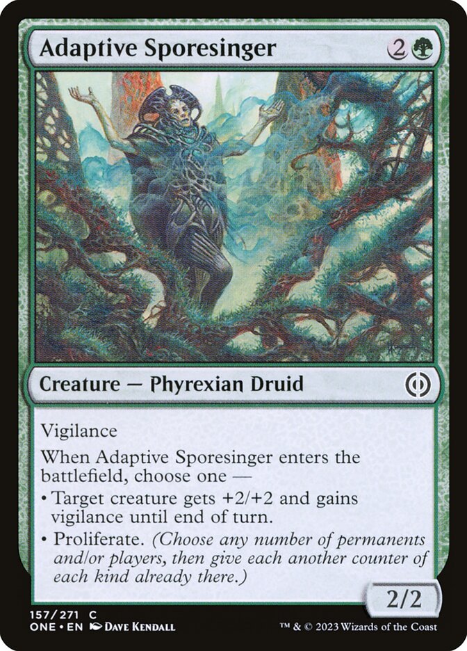 Card Scan of Adaptive Sporesinger | ONE