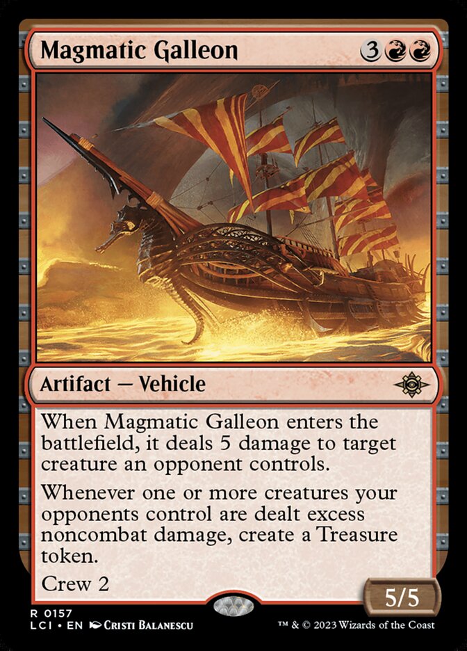 Card Scan of Magmatic Galleon | LCI