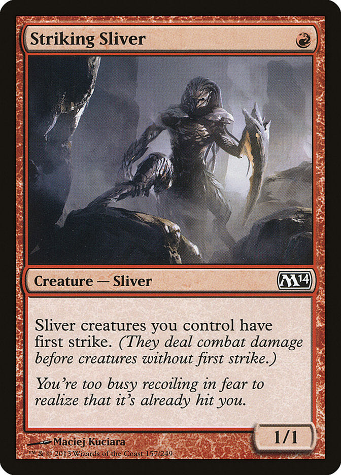 Card Scan of Striking Sliver | M14