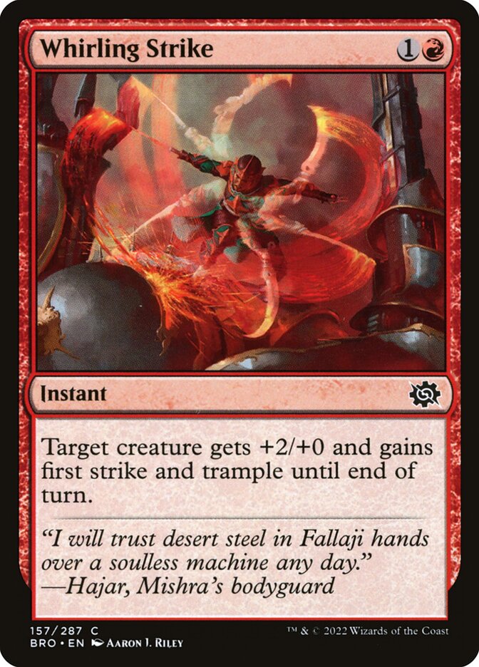 Card Scan of Whirling Strike | BRO