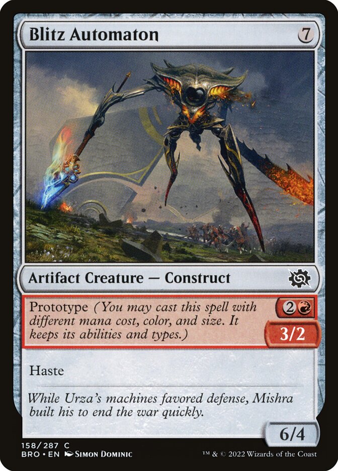 Card Scan of Blitz Automaton | BRO