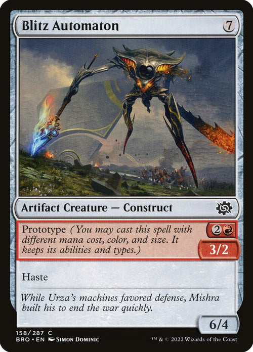 Card Scan of Blitz Automaton | BRO