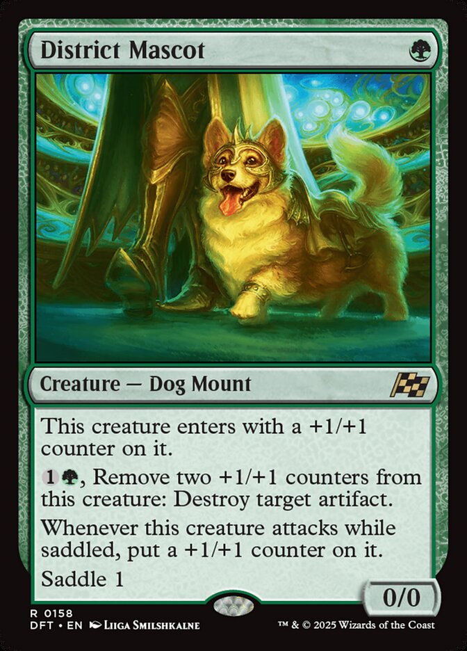 Card Scan of District Mascot | DFT