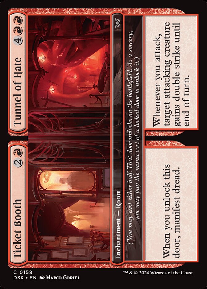 Card Scan of Ticket Booth // Tunnel of Hate | DSK