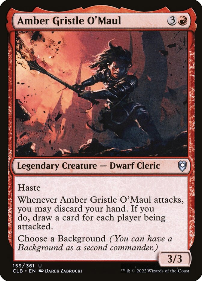 Card Scan of Amber Gristle O'Maul | CLB