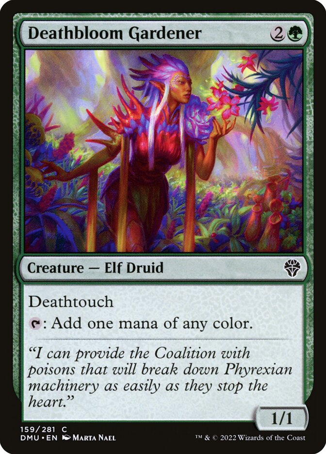 Card Scan of Deathbloom Gardener | DMU