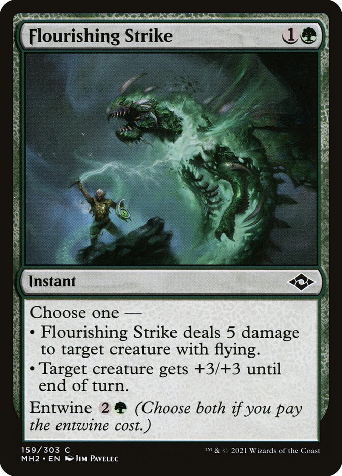 Card Scan of Flourishing Strike | MH2