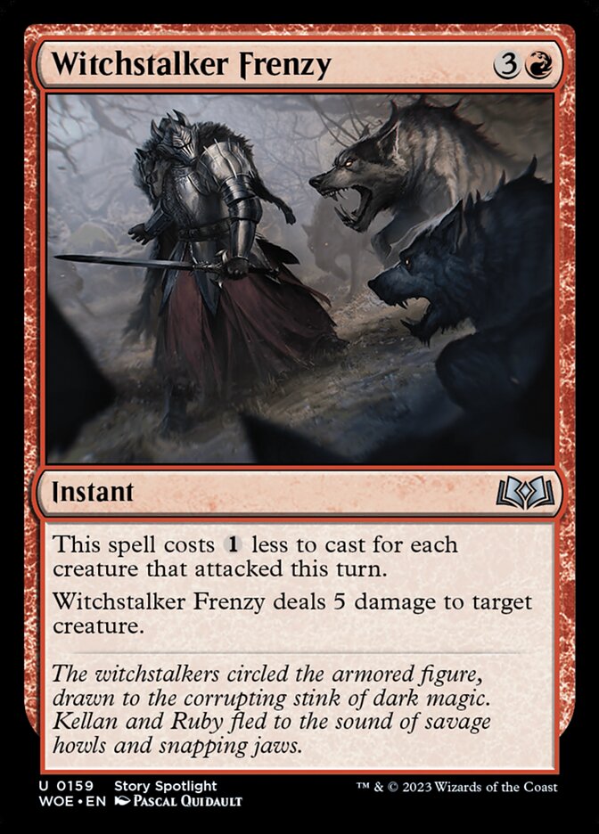 Card Scan of Witchstalker Frenzy | WOE