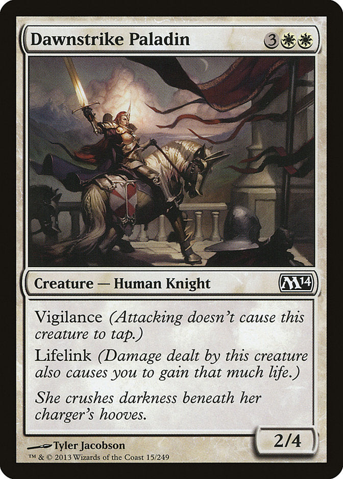 Card Scan of Dawnstrike Paladin | M14