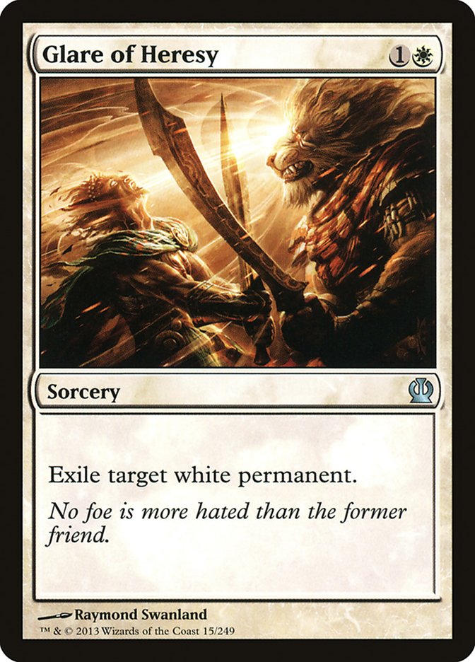 Card Scan of Glare of Heresy | THS