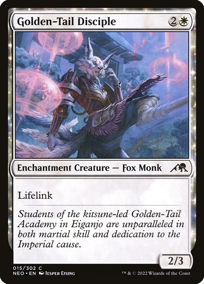 Card Scan of Golden-Tail Disciple | NEO