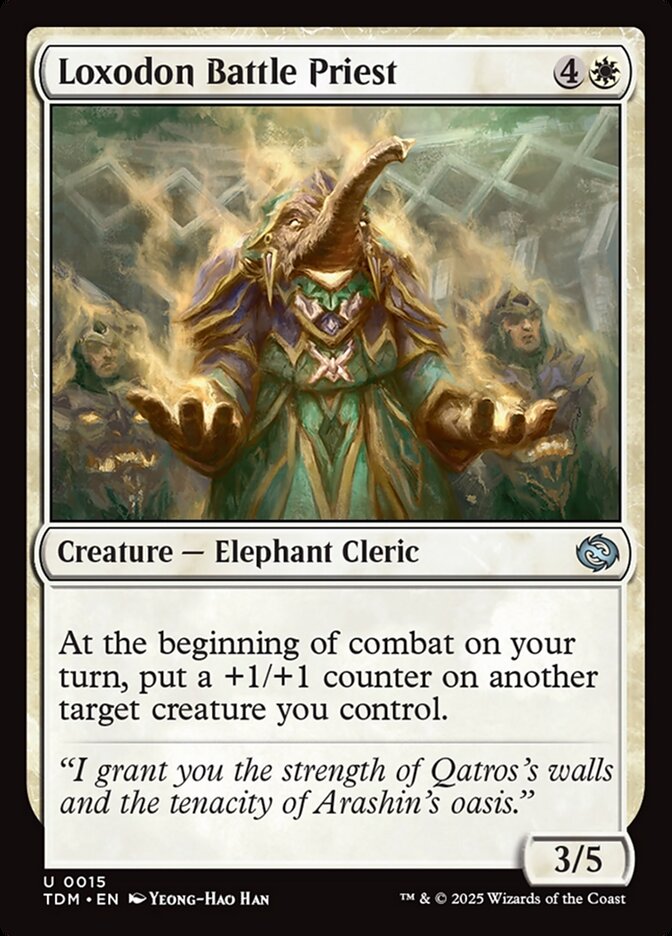 Card Scan of Loxodon Battle Priest | TDM