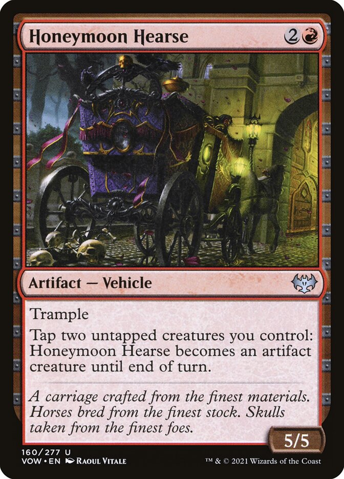 Card Scan of Honeymoon Hearse | VOW