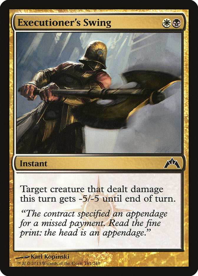 Card Scan of Executioner's Swing | GTC
