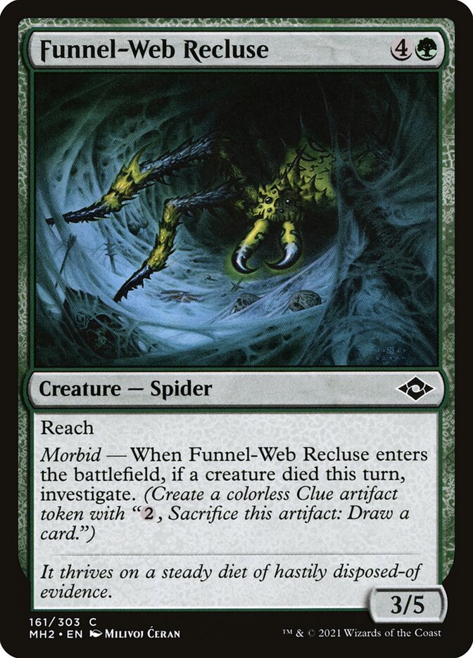 Card Scan of Funnel-Web Recluse | MH2