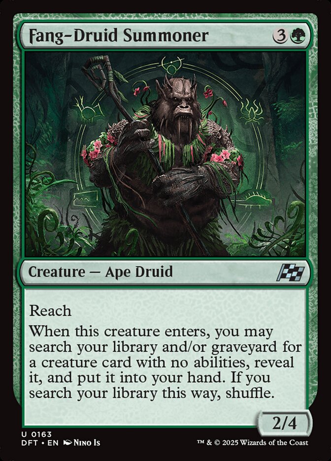 Card Scan of Fang-Druid Summoner | DFT