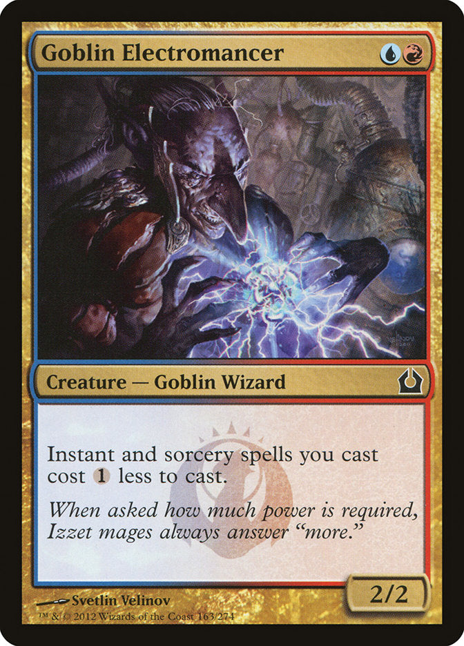 Card Scan of Goblin Electromancer | RTR