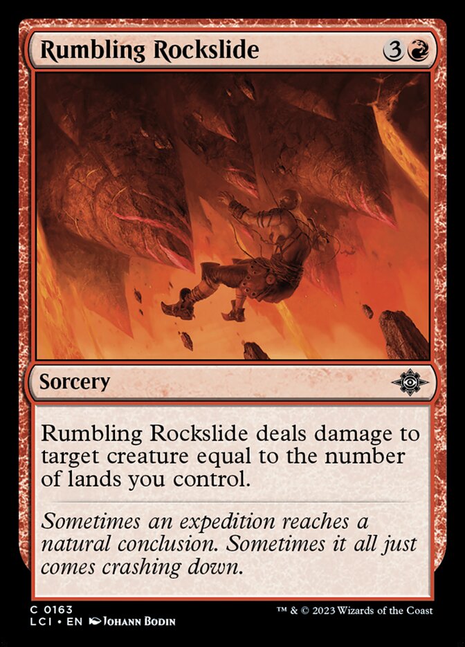 Card Scan of Rumbling Rockslide | LCI