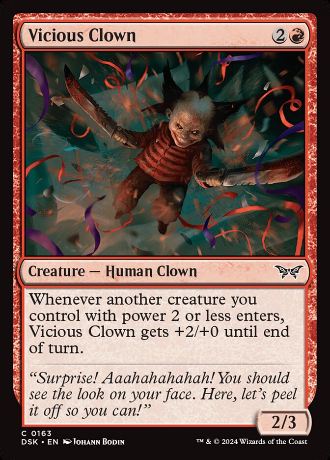 Card Scan of Vicious Clown | DSK