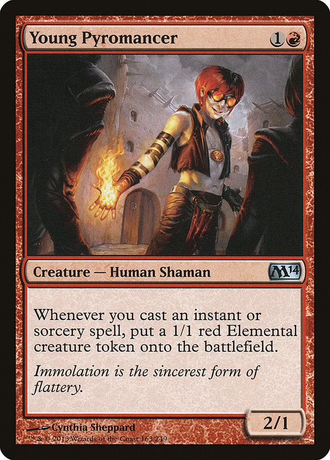 Card Scan of Young Pyromancer | M14