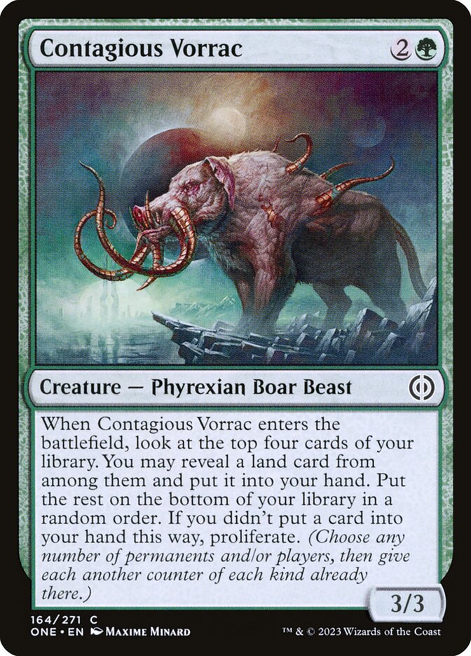 Card Scan of Contagious Vorrac | ONE
