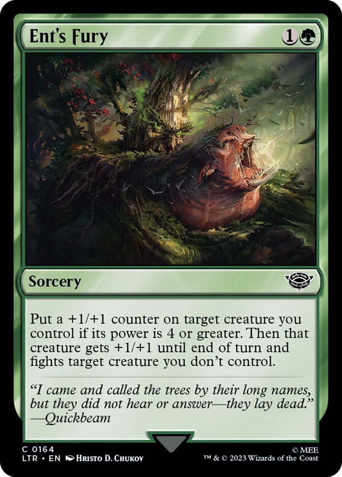 Card Scan of Ent's Fury | LTR