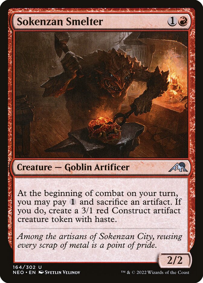 Card Scan of Sokenzan Smelter | NEO