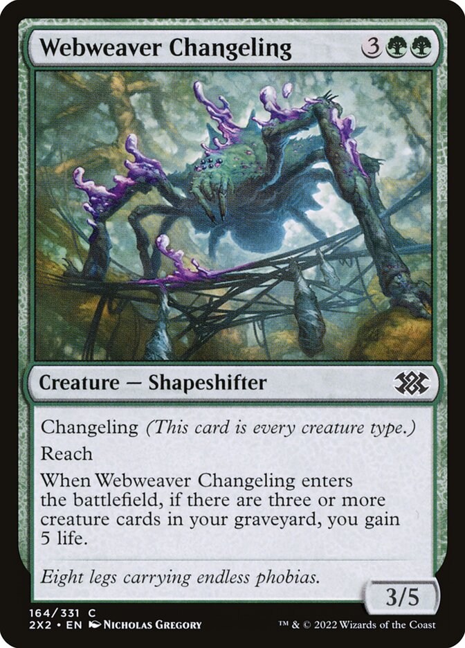Card Scan of Webweaver Changeling | 2X2