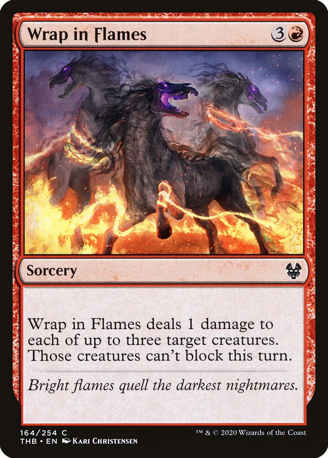 Card Scan of Wrap in Flames | THB