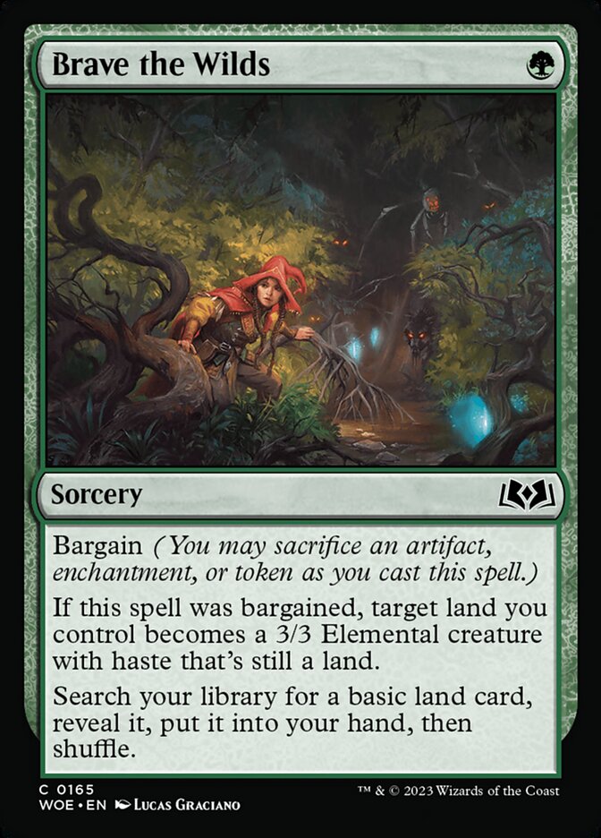 Card Scan of Brave the Wilds | WOE