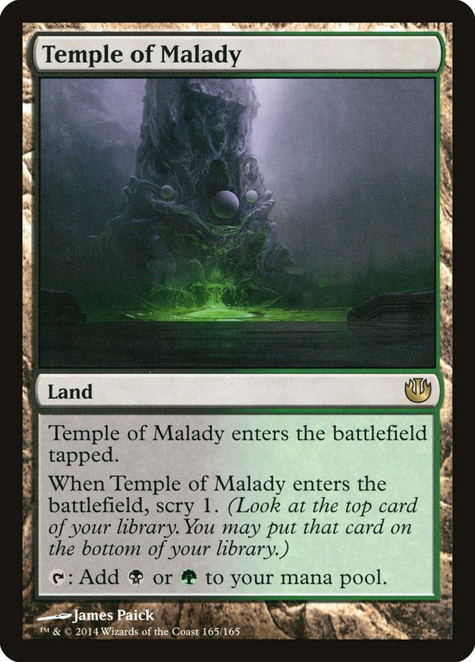 Card Scan of Temple of Malady | JOU