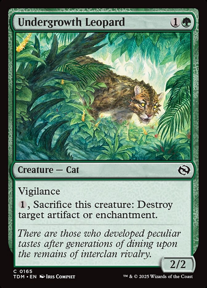 Card Scan of Undergrowth Leopard | TDM