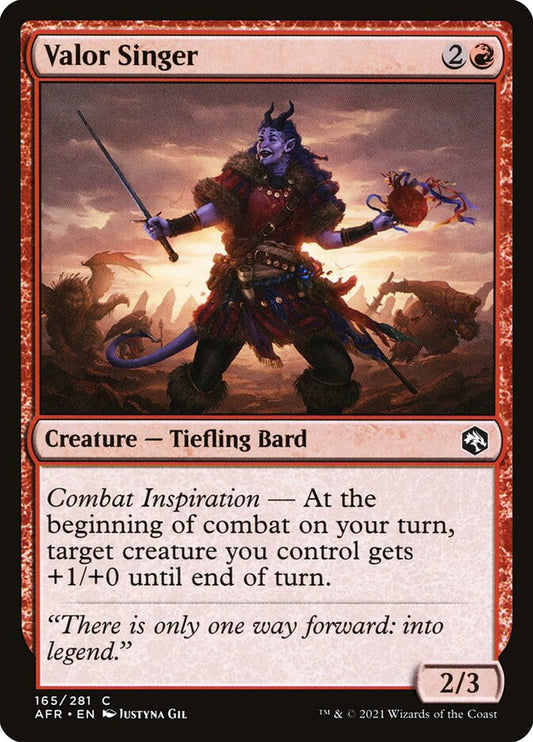 Valor Singer | AFR
