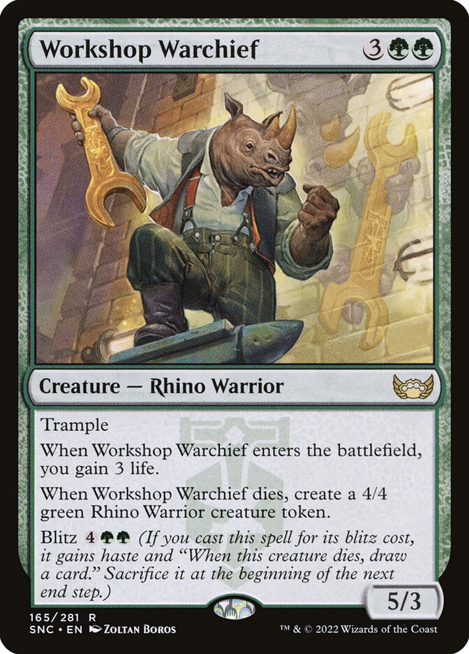 Card Scan of Workshop Warchief | SNC