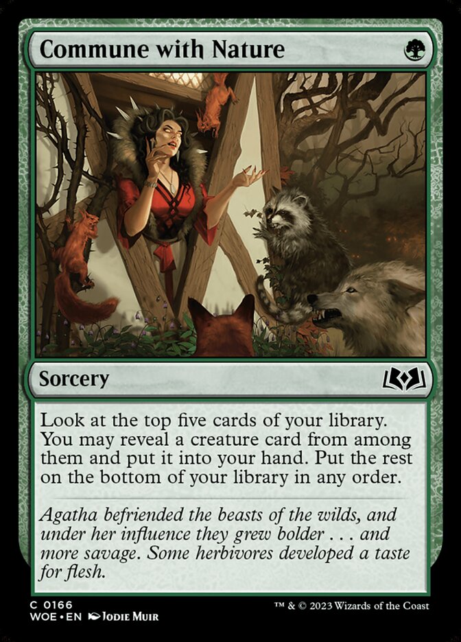 Card Scan of Commune with Nature | WOE