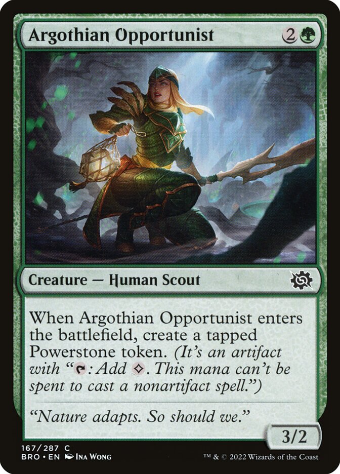 Card Scan of Argothian Opportunist | BRO