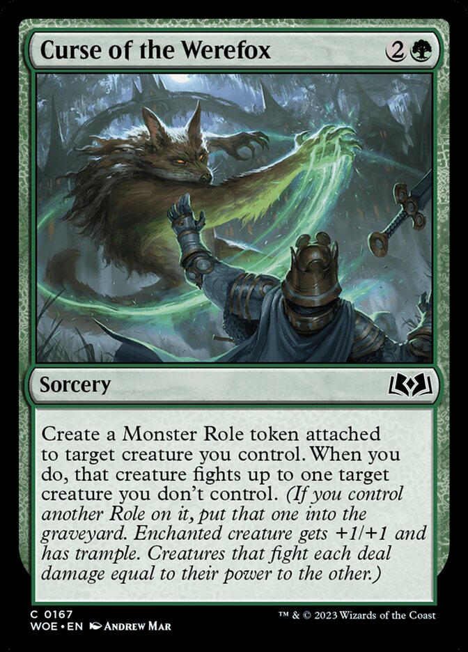 Card Scan of Curse of the Werefox | WOE