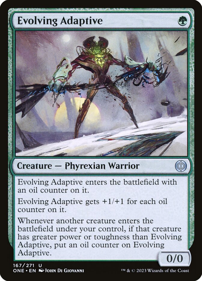 Card Scan of Evolving Adaptive | ONE