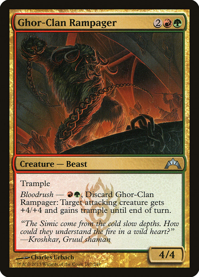 Card Scan of Ghor-Clan Rampager | GTC