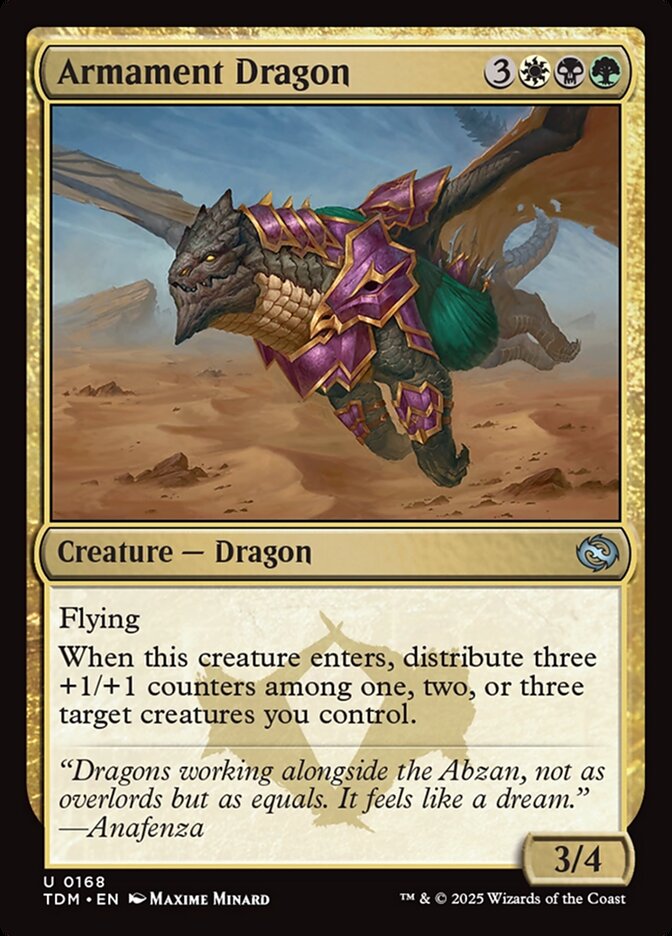 Card Scan of Armament Dragon | TDM