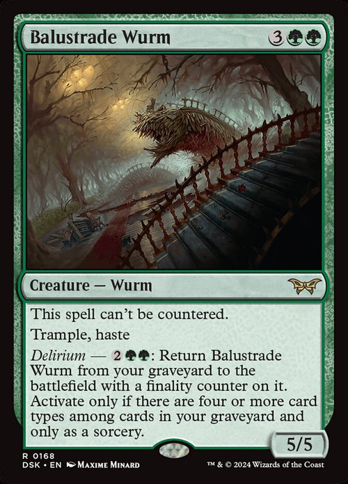 Card Scan of Balustrade Wurm | DSK