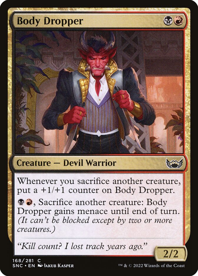 Card Scan of Body Dropper | SNC